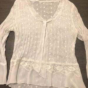 Lacy white vintage blouse